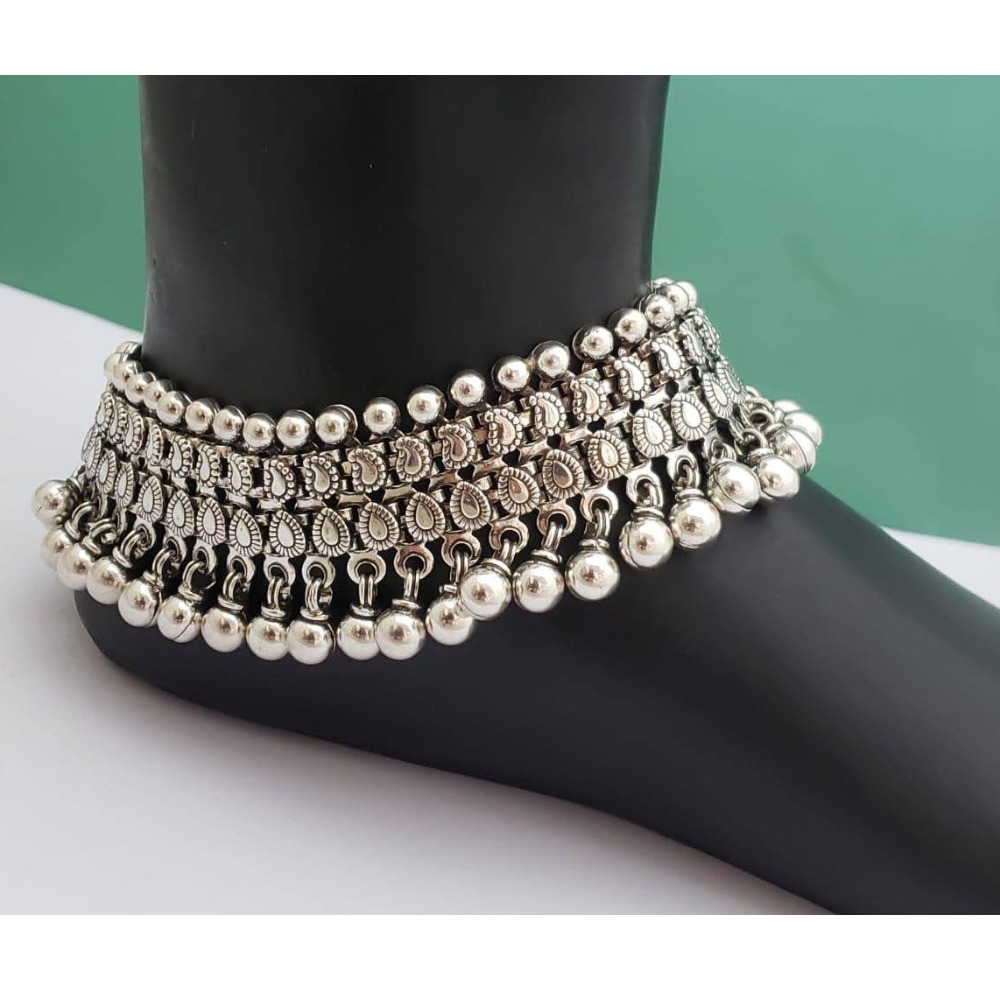 925 pure silver payal in rajwada style pO-208-02