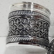 925 Pure Silver Dry Fruit Jar Set with Tray (For snacks) pO-151-01 - Image 2