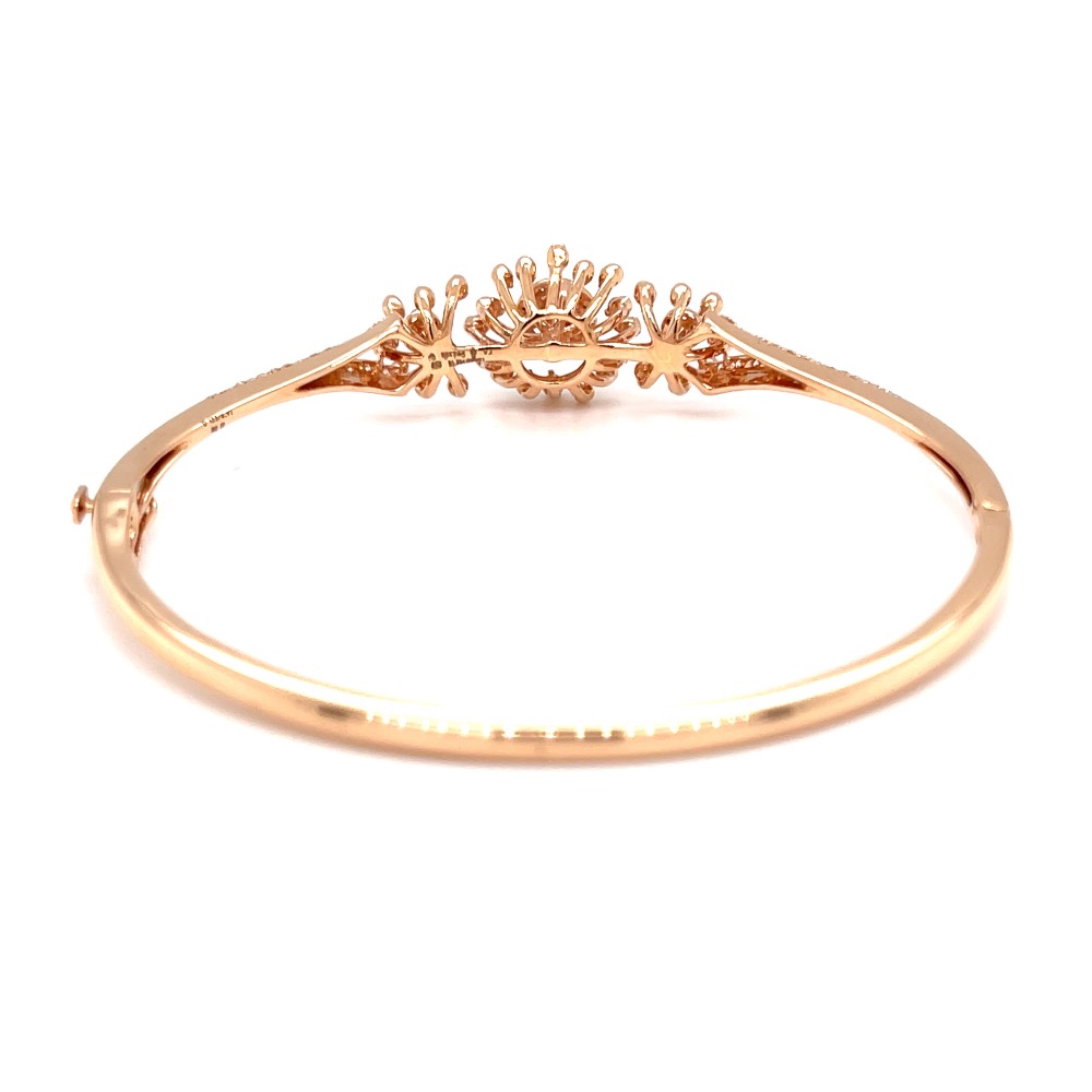Kusimba diamond bracelet with pressure set in rose gold - Image 5