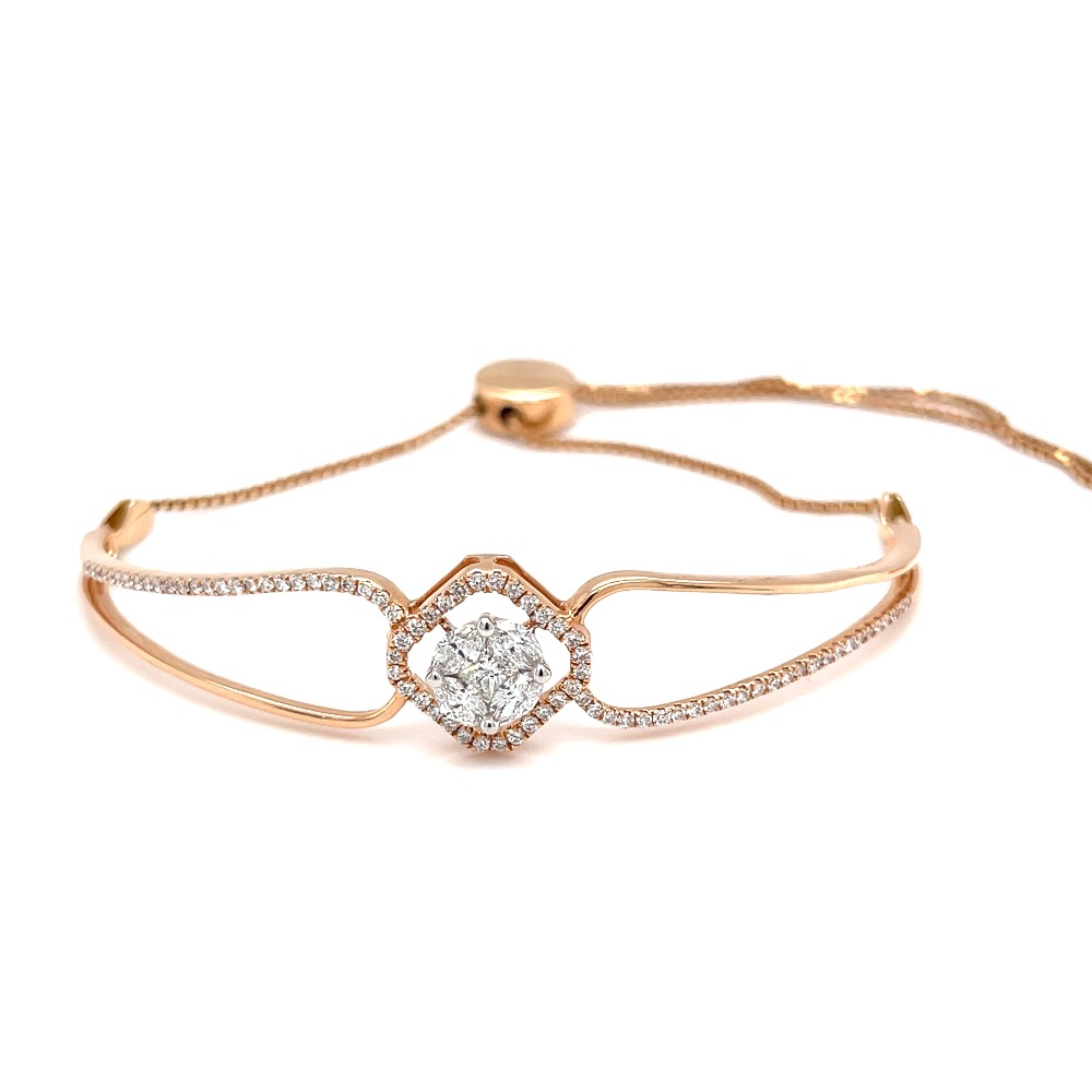 Frumoasa diamond bracelet with flexible adjustable chain