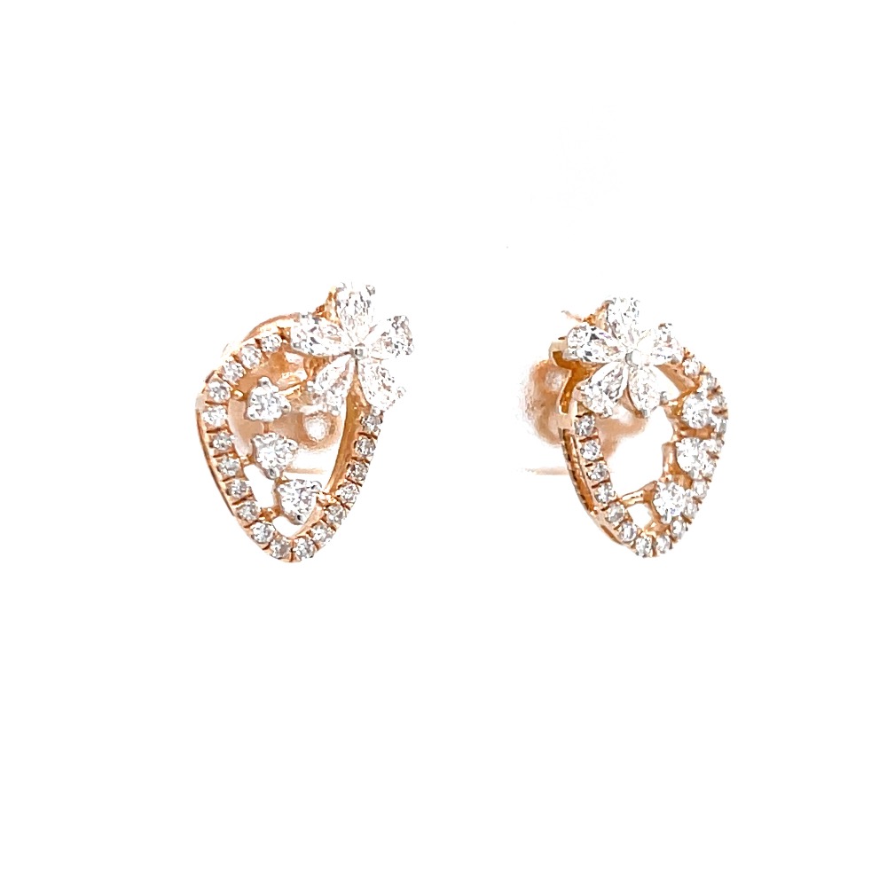 Schick diamond stud with pear flower as motif - Image 2