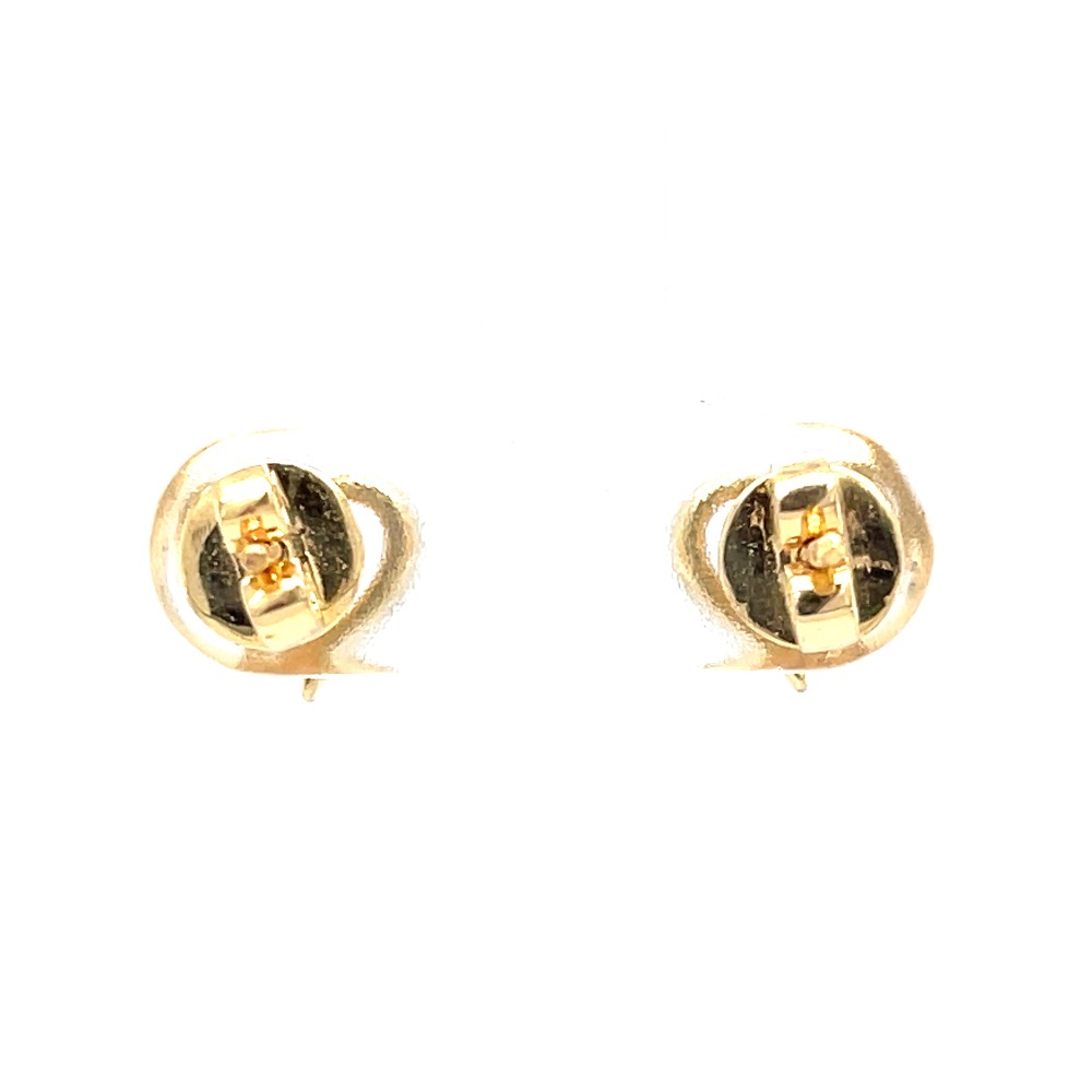 Schön little heart diamond stud in 18k yellow gold - Image 5