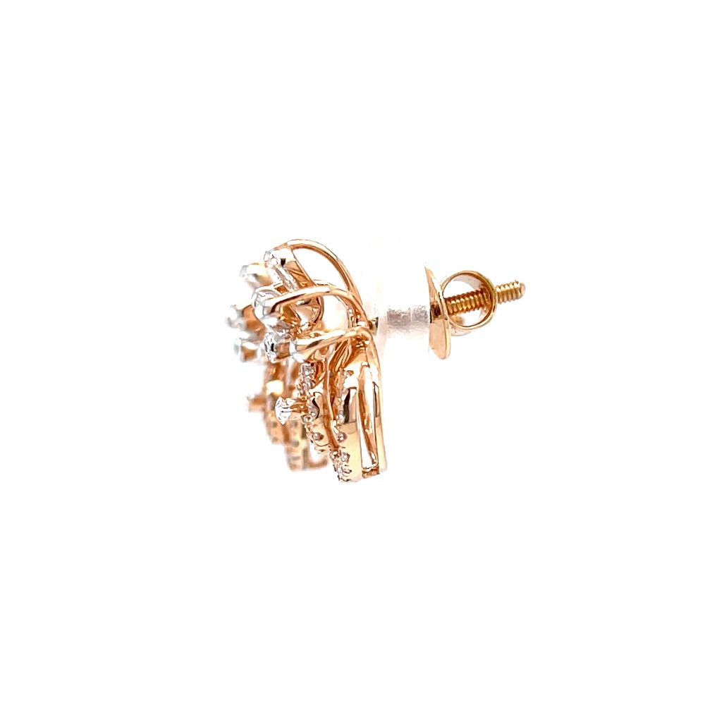 Preciosa stud in marquise pear and round diamond - Image 4