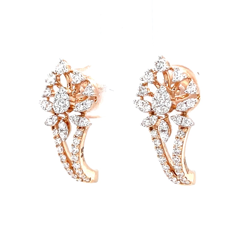 Diamond bali in prong & micro pave set in premium quality diamonds - Image 3