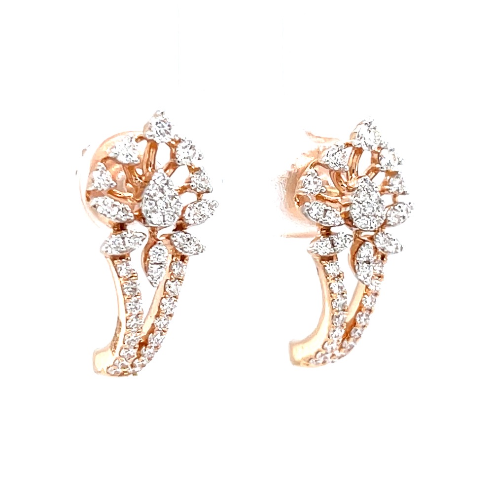 Diamond bali in prong & micro pave set in premium quality diamonds - Image 2