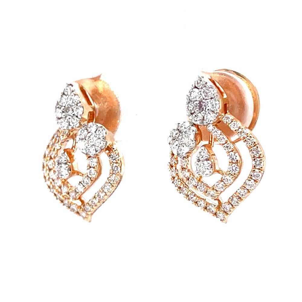 Premium tear drop with two pressure set diamond stud - Image 4