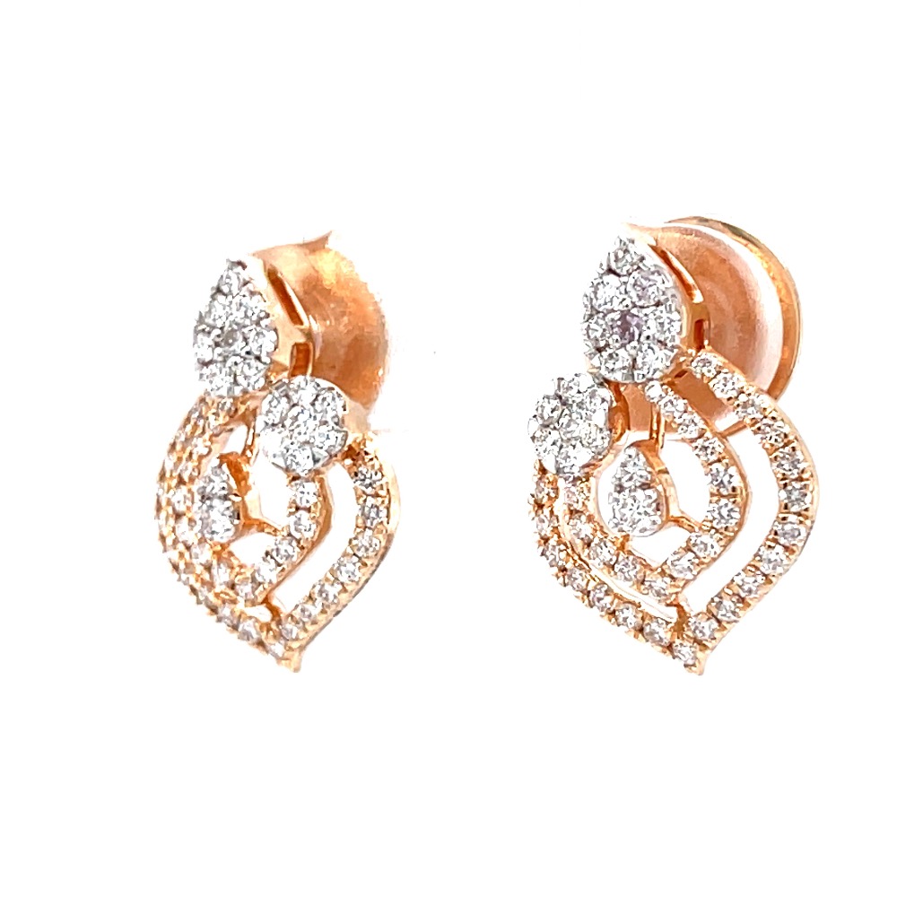 Premium tear drop with two pressure set diamond stud - Image 3