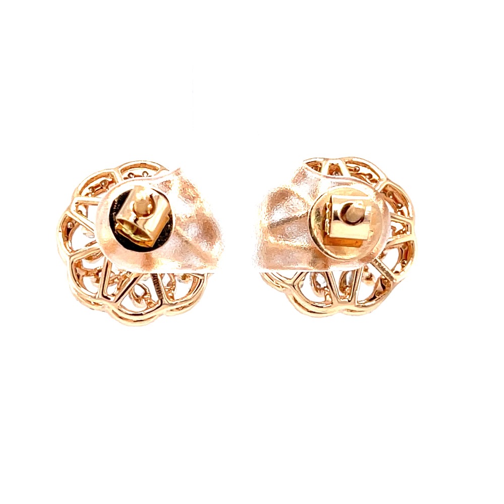 Fancy studs in diamond with pear & round diamonds - Image 5