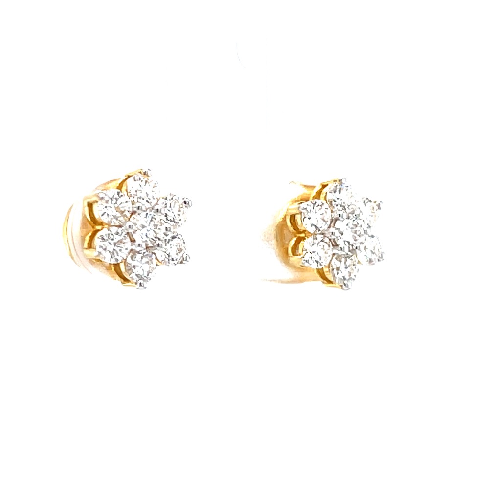 Seven diamond traditional maharashtrian kudi in yellow gold - Image 2