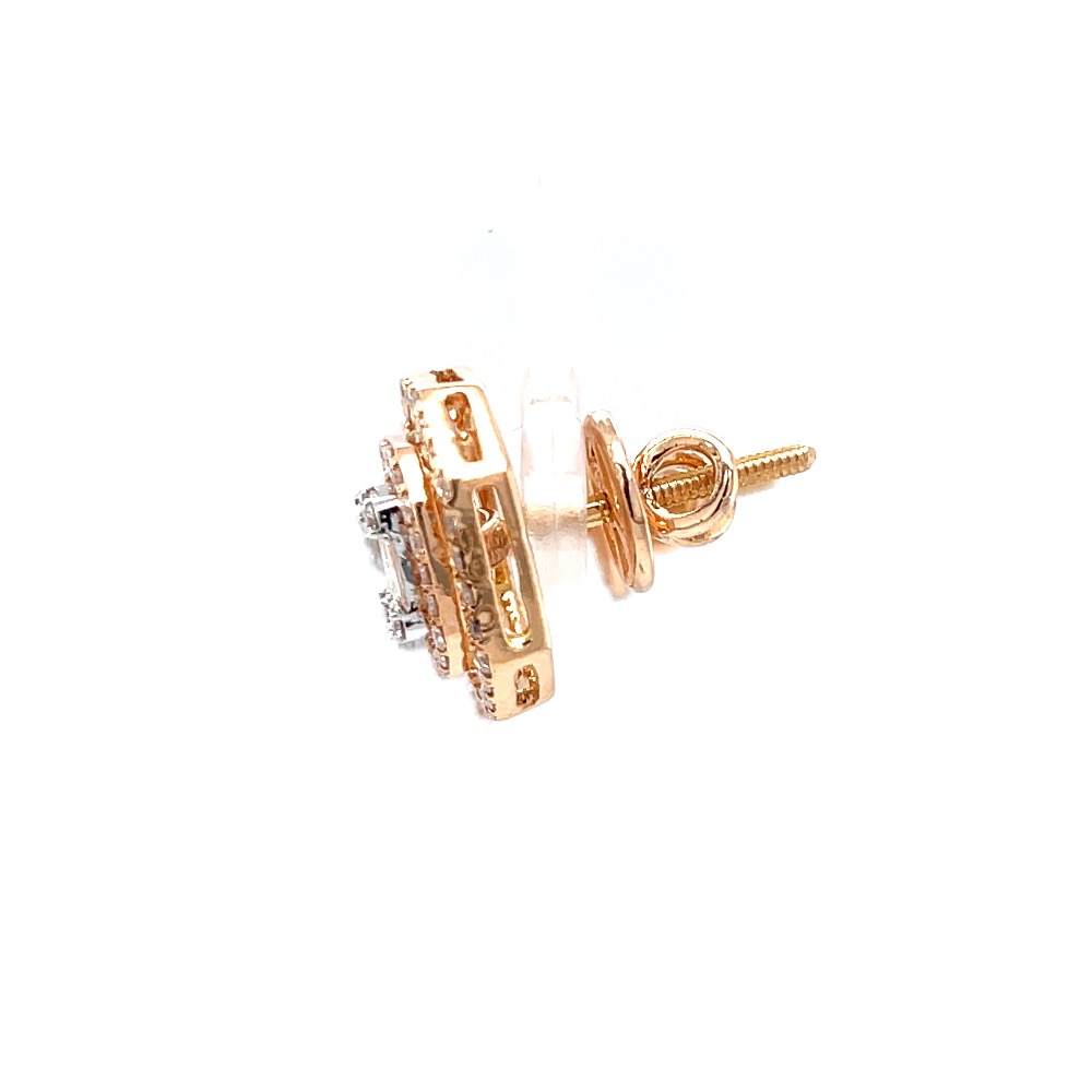 Octagon shaped emerald cut diamond butty with dual line - Image 4