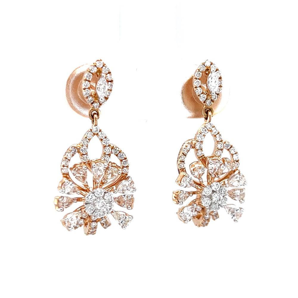 Latkan with flower using marquise pear and round diamonds 0top104 - Image 2
