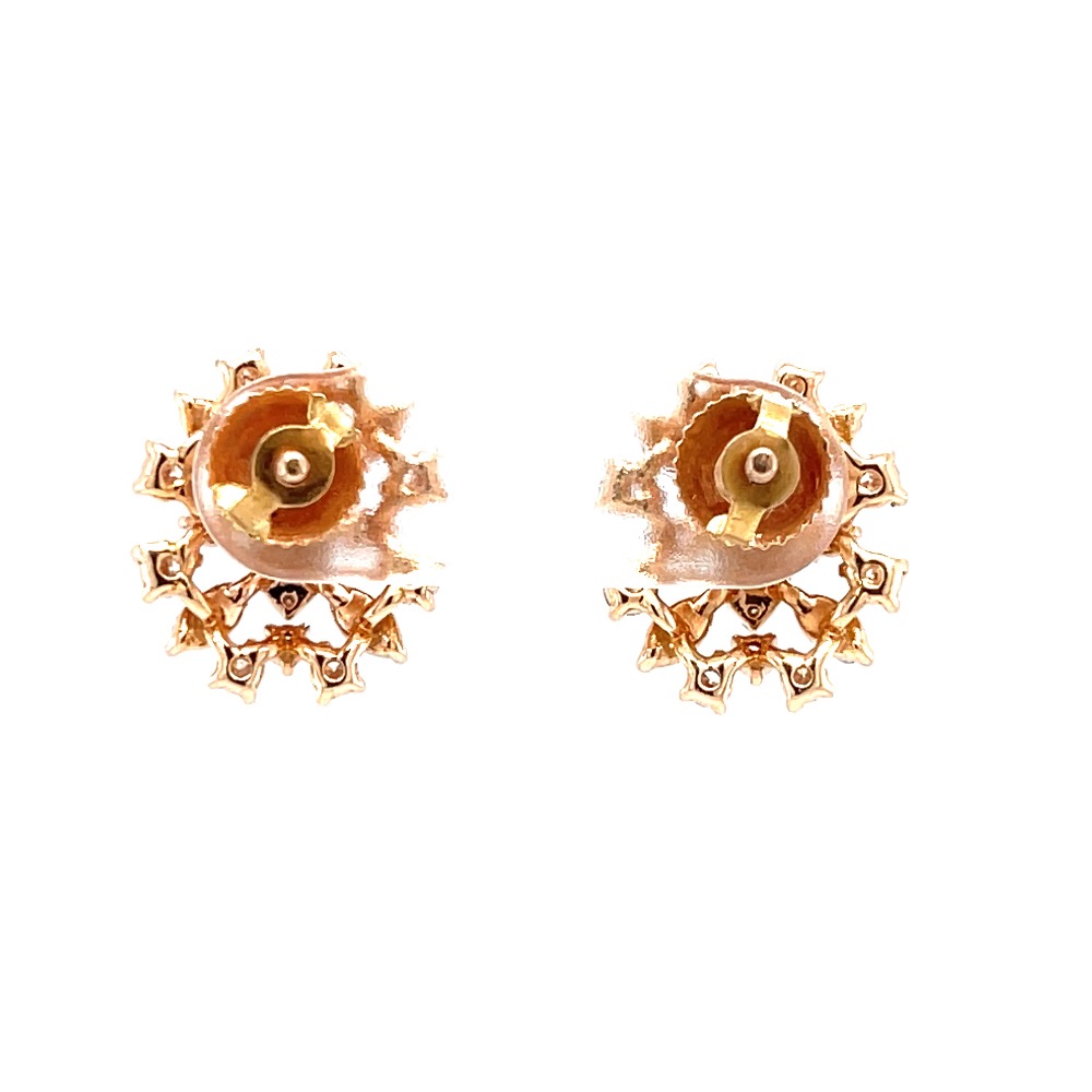 Bonita diamond earrings in hallmarked 18k rose gold 0top79 - Image 5