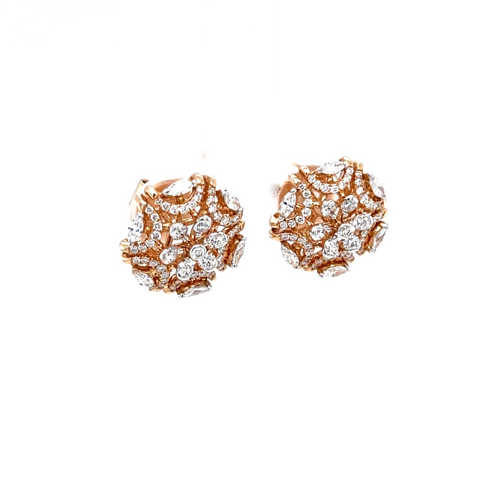 Fancy designer kudi with marquise diamonds in rose gold 0top50 - Image 2