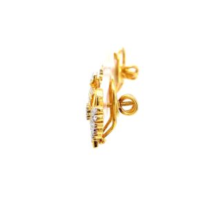 Traditional diamond earrings inspired by auspicious kalash 9top149