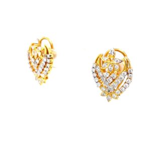 Traditional diamond earrings inspired by auspicious kalash 9top149