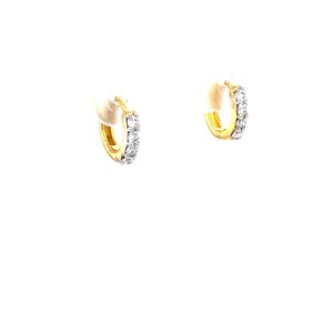 Full round delicate bali for upper ear hole 9top142