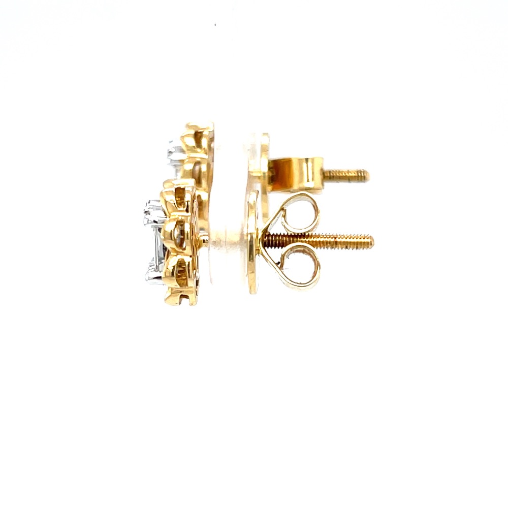 Adorable oval pressure set diamond studds 8top189 - Image 4