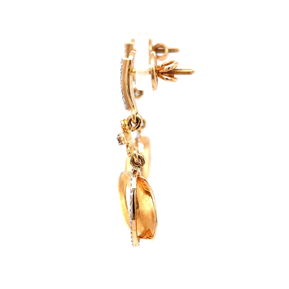 Étonnante dangling earrings with centre piece flower 8top123 - Image 4