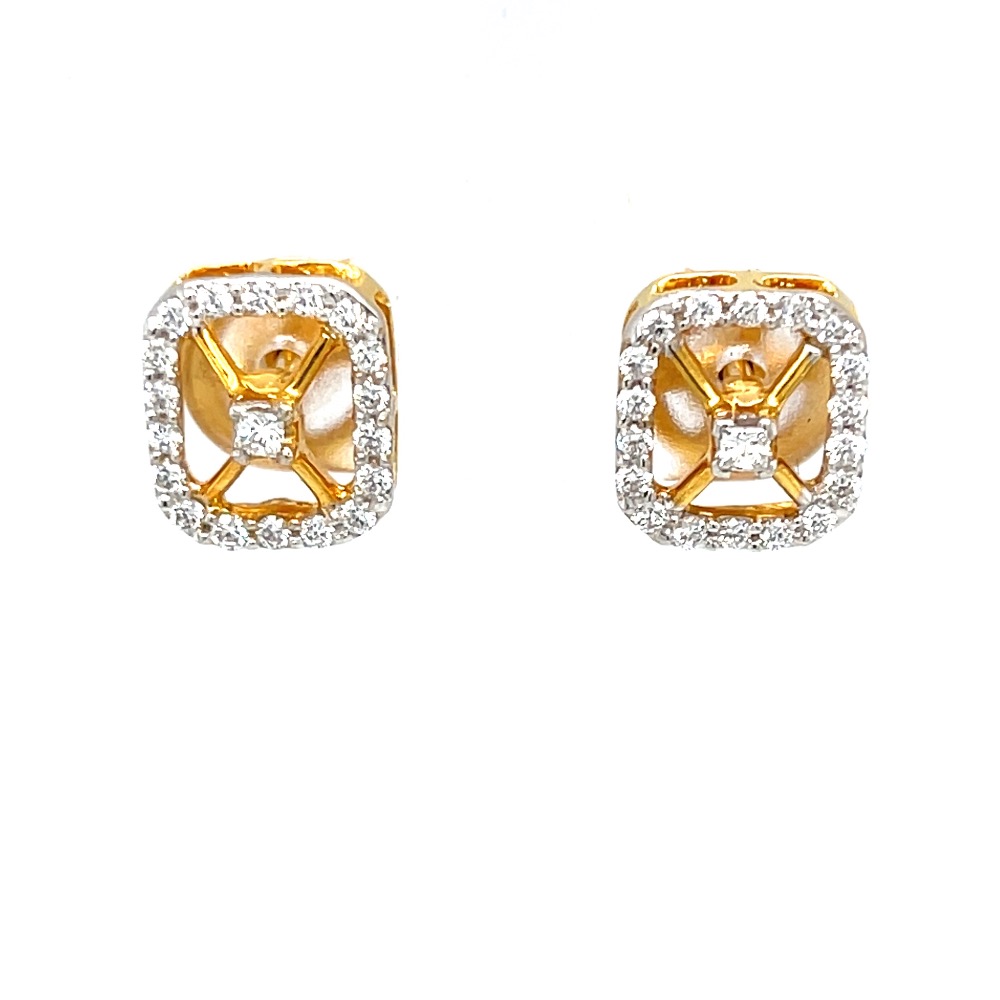 Delicata diamond earrings with princess cut diamond 8top115