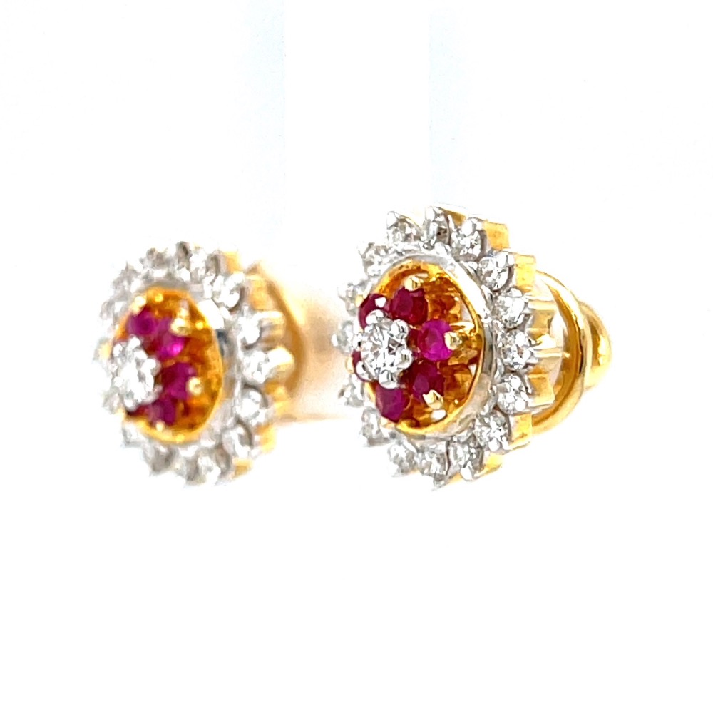 Ruby & diamond traditional vati maharashtrian kudi 7top74 - Image 3