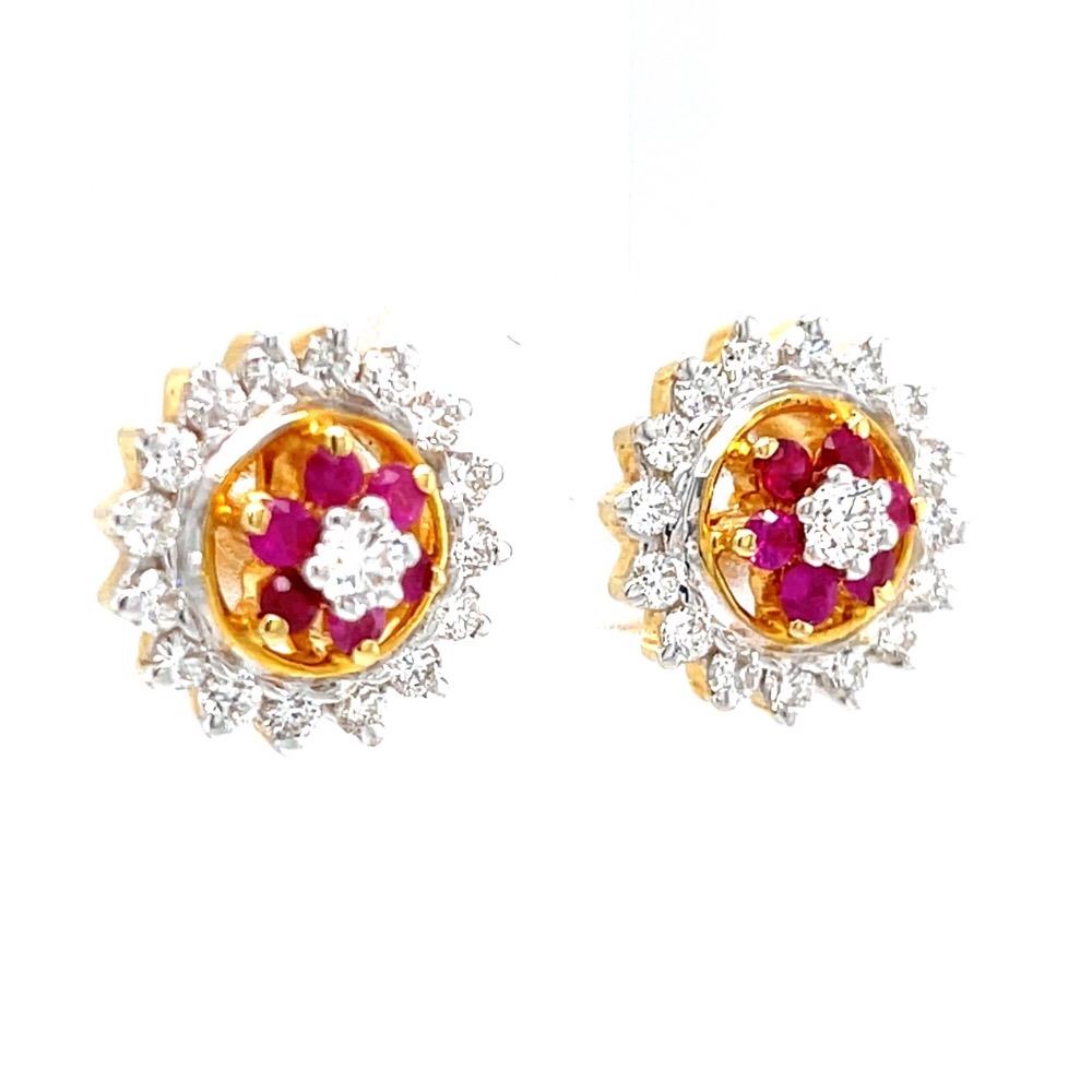 Ruby & diamond traditional vati maharashtrian kudi 7top74 - Image 2