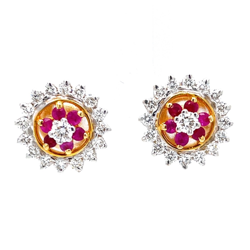 Ruby & diamond traditional vati maharashtrian kudi 7top74