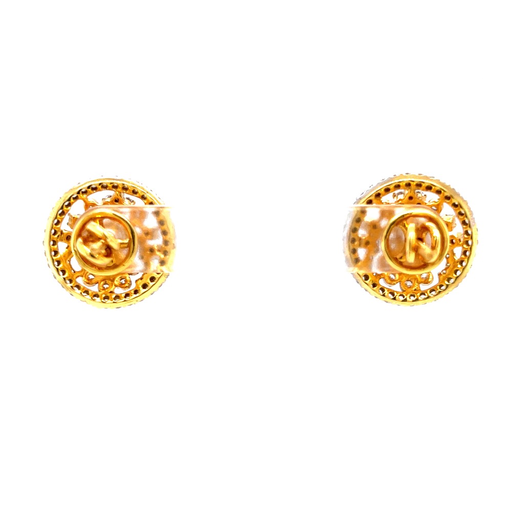 Flower Motif with Circular Design in Premium Quality Diamond 7TOP125 - Image 5