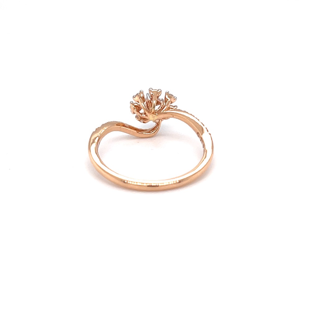 Daily wear fancy diamond ring in hallmark rose gold - Image 5
