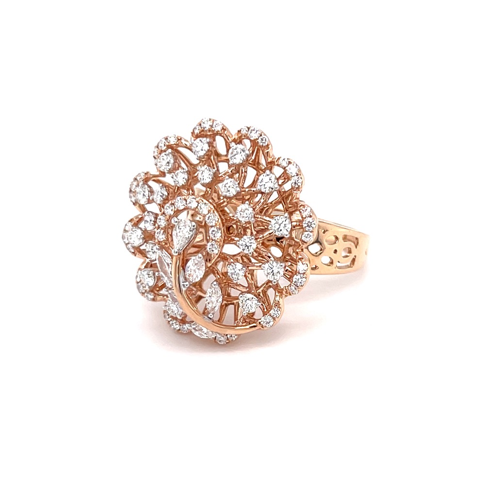 Inspired by the wishing tree designer cocktail diamond ring - Image 3
