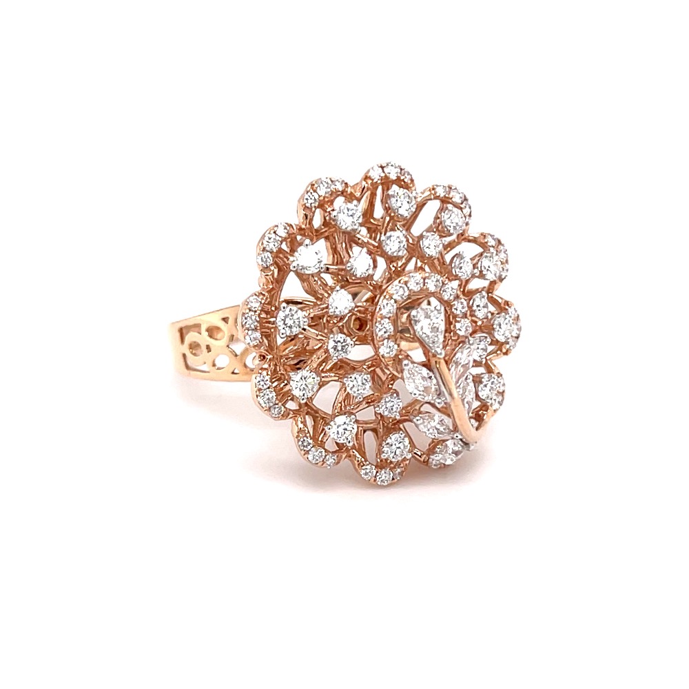 Inspired by the wishing tree designer cocktail diamond ring - Image 2