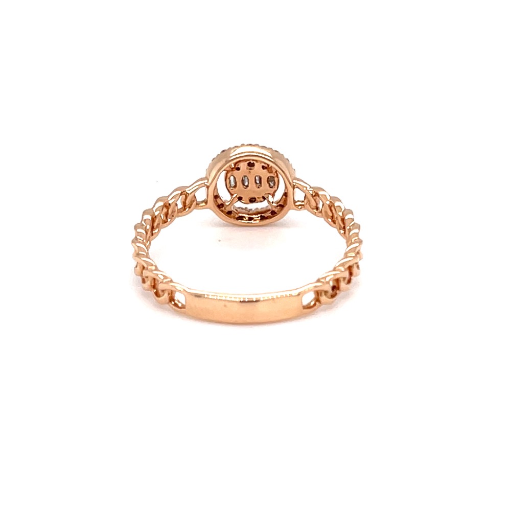Cuban band diamond ring with baguette pressure set - Image 5