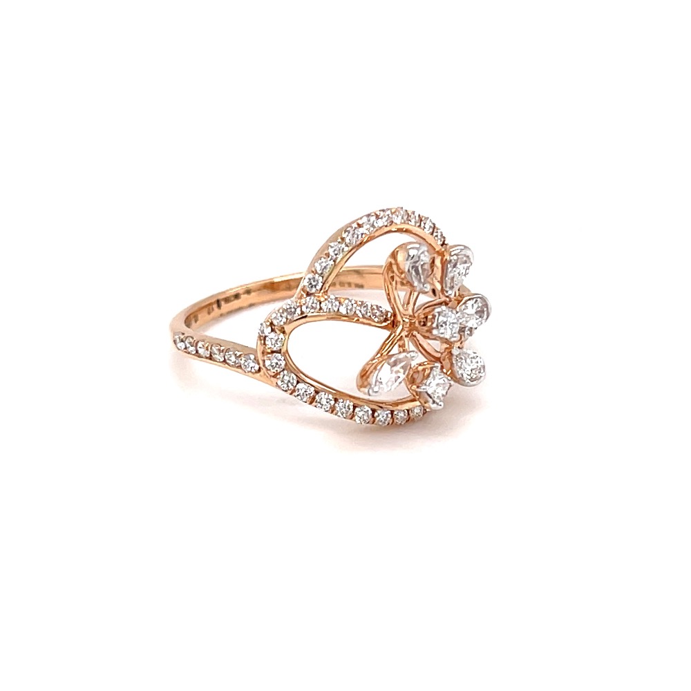 Princess marquise pear & round diamond ladies ring - Image 2