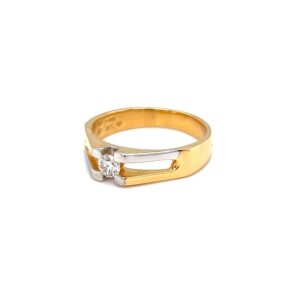 Ultimate single solitaire diamond engagement ring for men