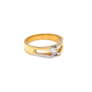 Ultimate single solitaire diamond engagement ring for men