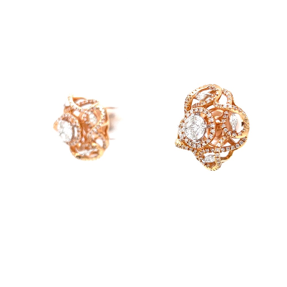 Aufwändig hallmarked diamond earring with fancy diamonds 7top22 - Image 3