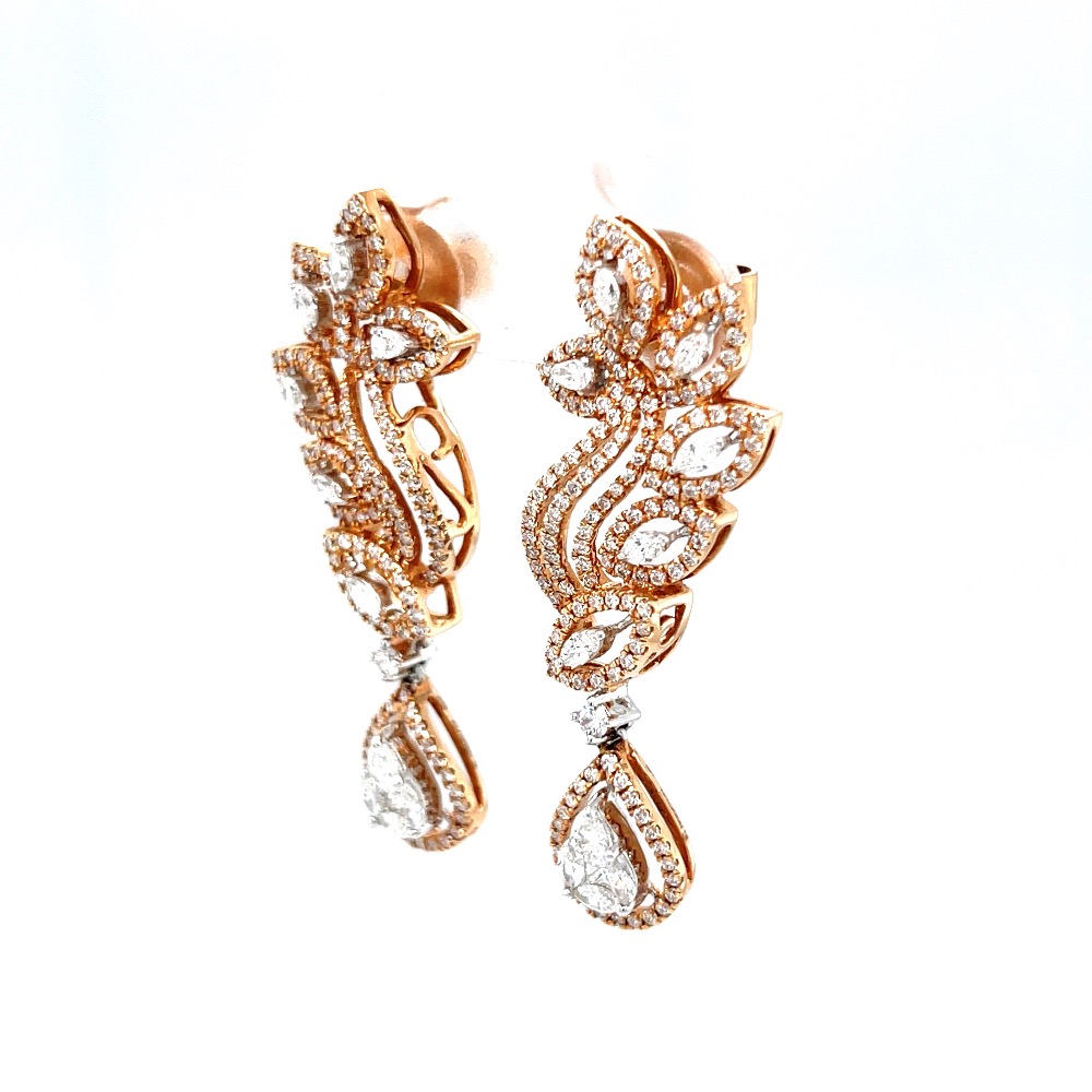 Schön Diamond Earrings with Pressure Set Drops for Party 7TOP10 - Image 3