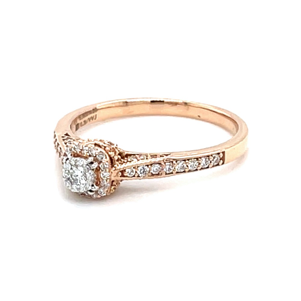 Pressure Set with Cushion Shaped Border Diamond Ring 0LR160 - Image 3