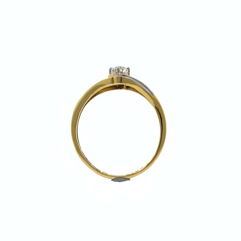 Solitaire Diamond Ring for Everyday Wear in 18k Yellow Gold - 1.810 grams - 16 cents VVS EF - 0LR66 - Image 5