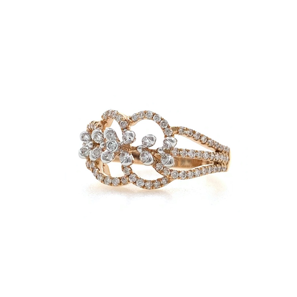 Nitidus diamond Ring for Ladies in 18k Rose gold - 3.610 grams - VVS EF 0.61 carat - 0LR65 - Image 4