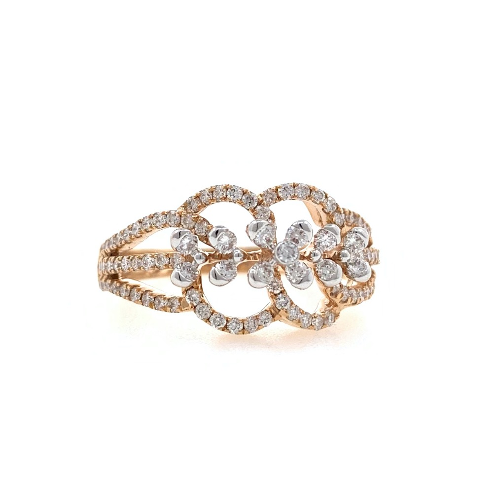 Nitidus diamond Ring for Ladies in 18k Rose gold - 3.610 grams - VVS EF 0.61 carat - 0LR65 - Image 3
