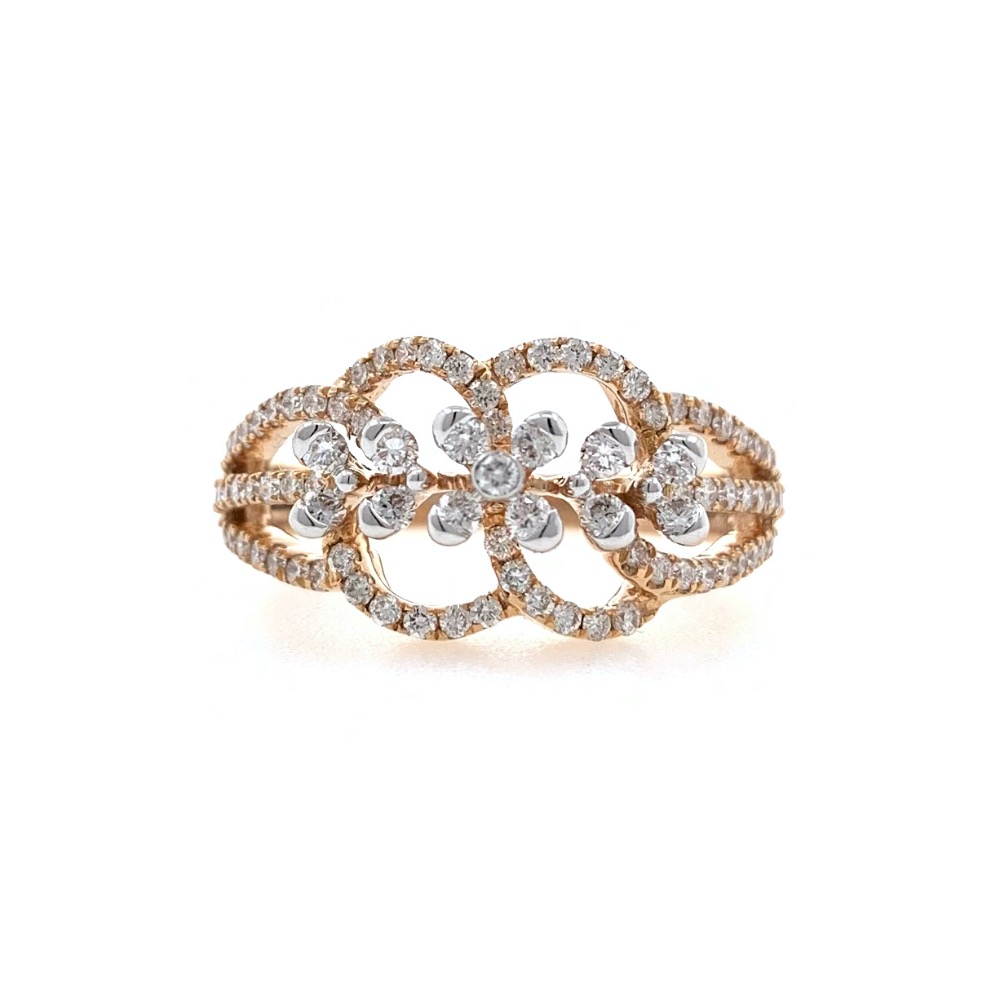 Nitidus diamond Ring for Ladies in 18k Rose gold - 3.610 grams - VVS EF 0.61 carat - 0LR65 - Image 2