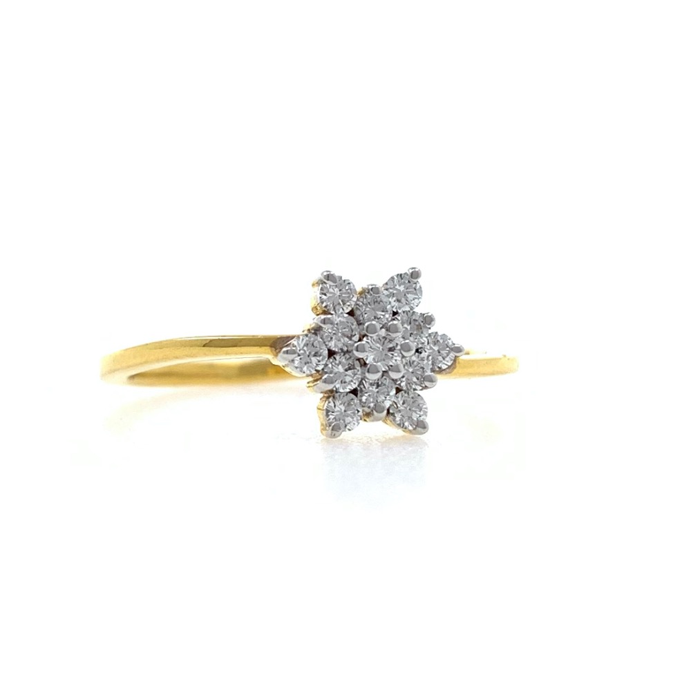 Thirteen Diamond Star Ring in 18k Yellow Gold - VVS EF - 25 cents - 2.010 grams - 0LR54 - Image 3