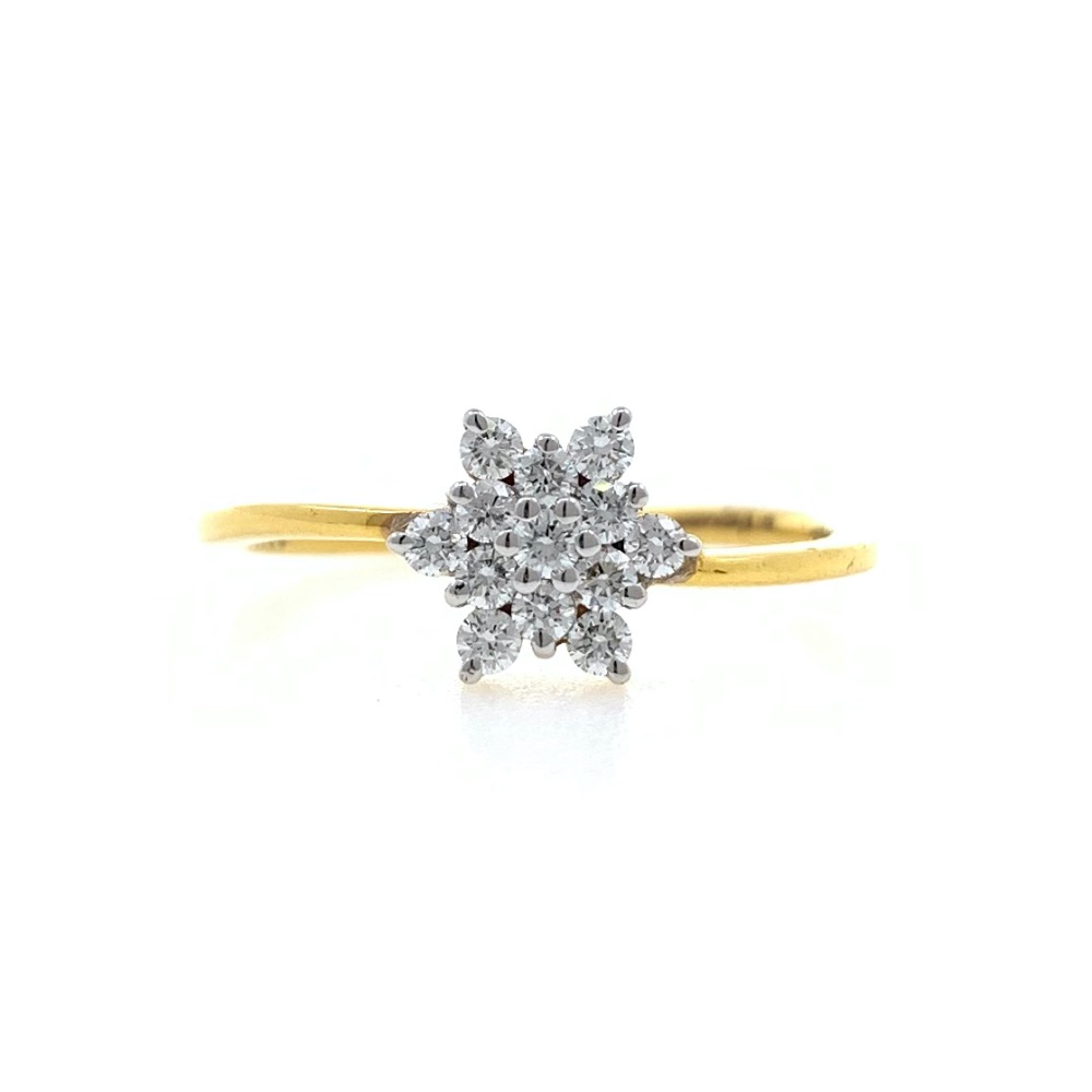 Thirteen Diamond Star Ring in 18k Yellow Gold - VVS EF - 25 cents - 2.010 grams - 0LR54 - Image 2