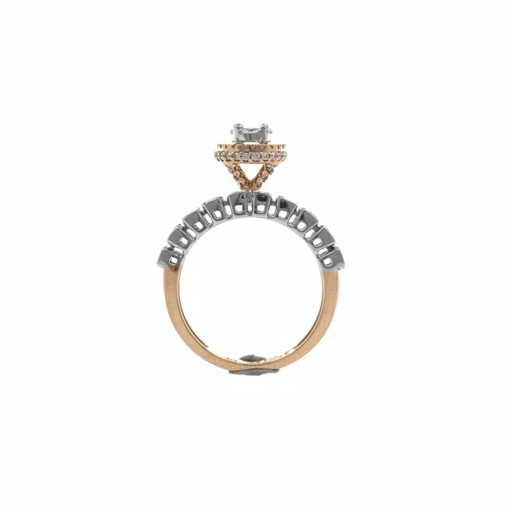 Mooi Diamond ring with pressure Setting using Marquise Princess Baguette and Round Diamonds 0LR40 - Image 5