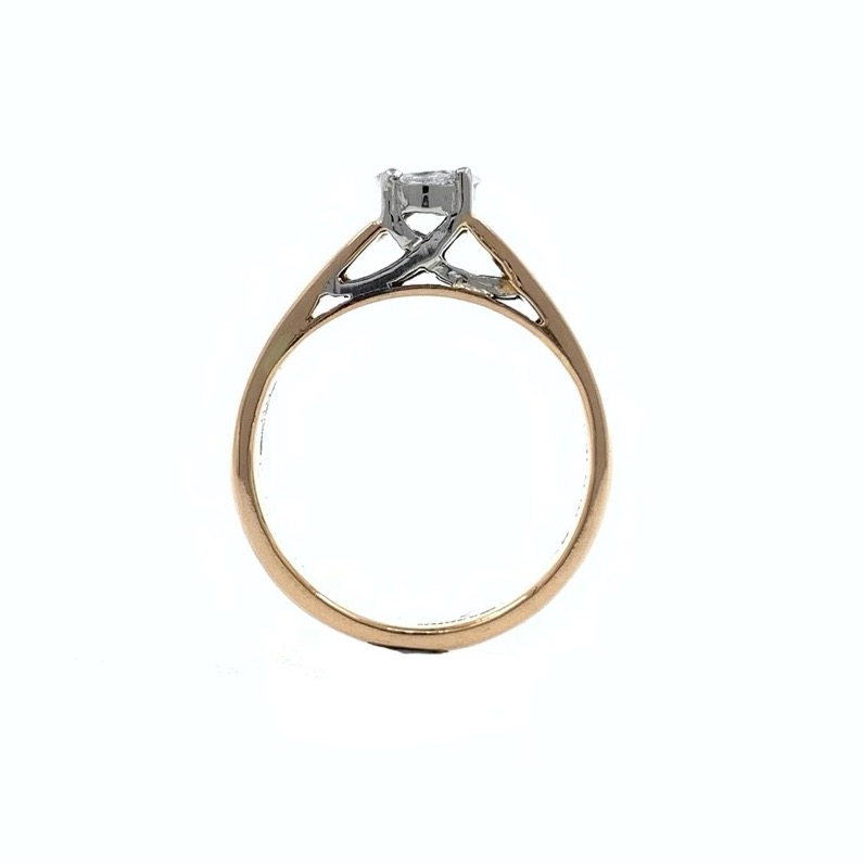Jeune Diamond ring with Marquise & Princess Diamonds in 18k Rose Gold - VVS EF - 0.22 cts - 4.660 gms - 0LR34 - Image 5