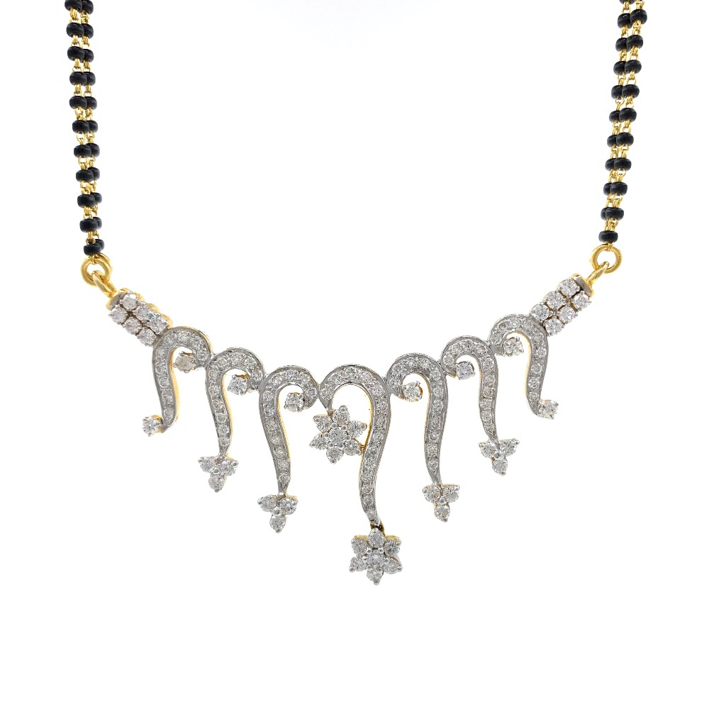 Swirls With Flower Diamond Tanmaniya In 14k Yellow Gold 2.26 Carats 7DHP58