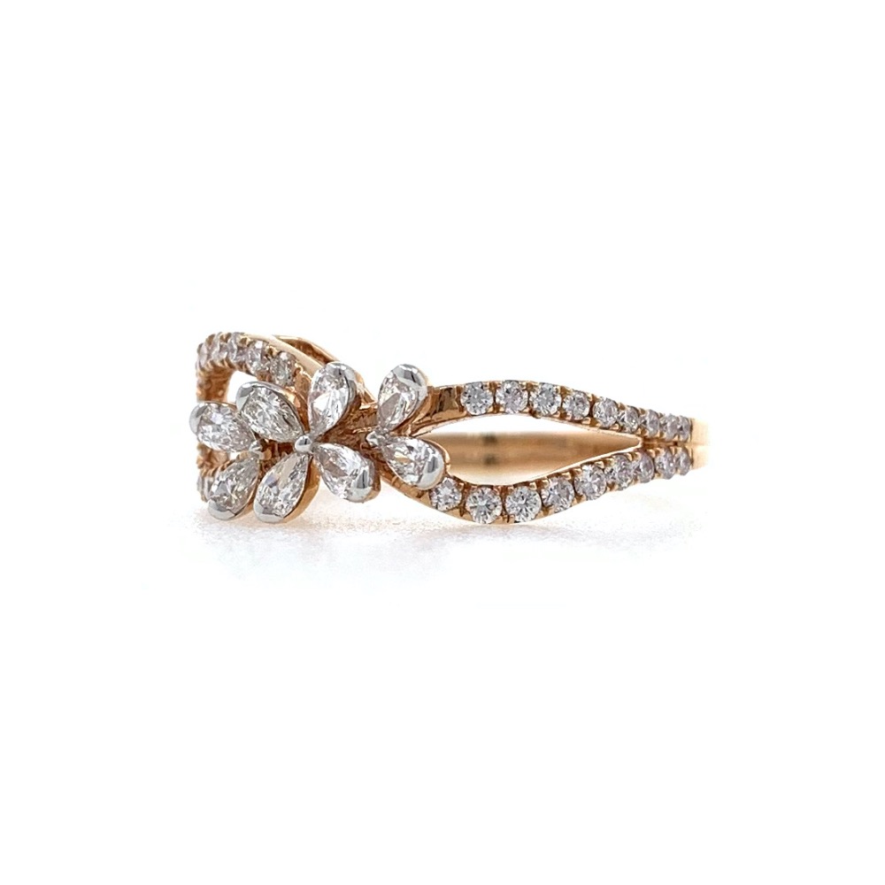 Slatko Diamond Ring in 18k Rose Gold 0LR22 - Image 4