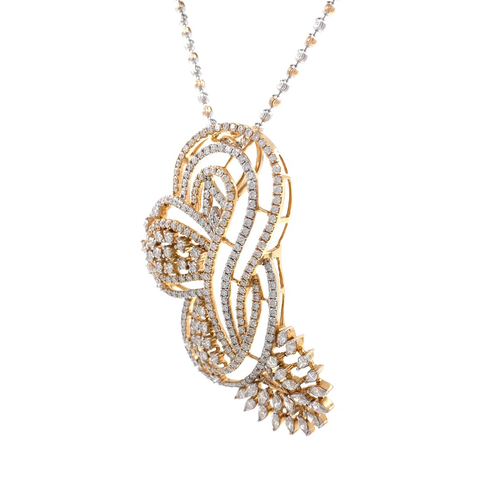 Étourdissante designer diamond pendant in 18k rose gold 9shp23 - Image 3