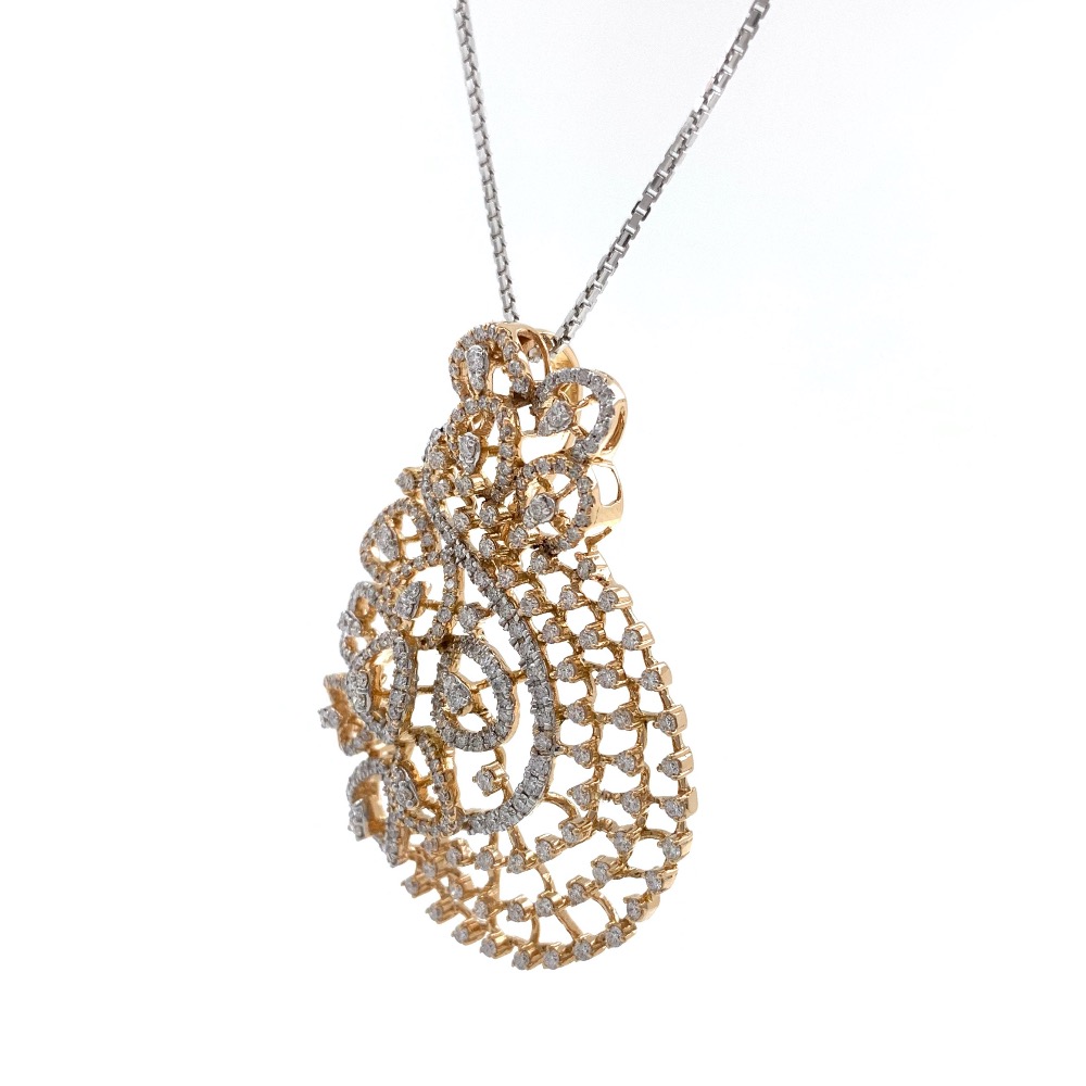 Mirum diamond pendant in 18k rose gold 9shp22 - Image 4