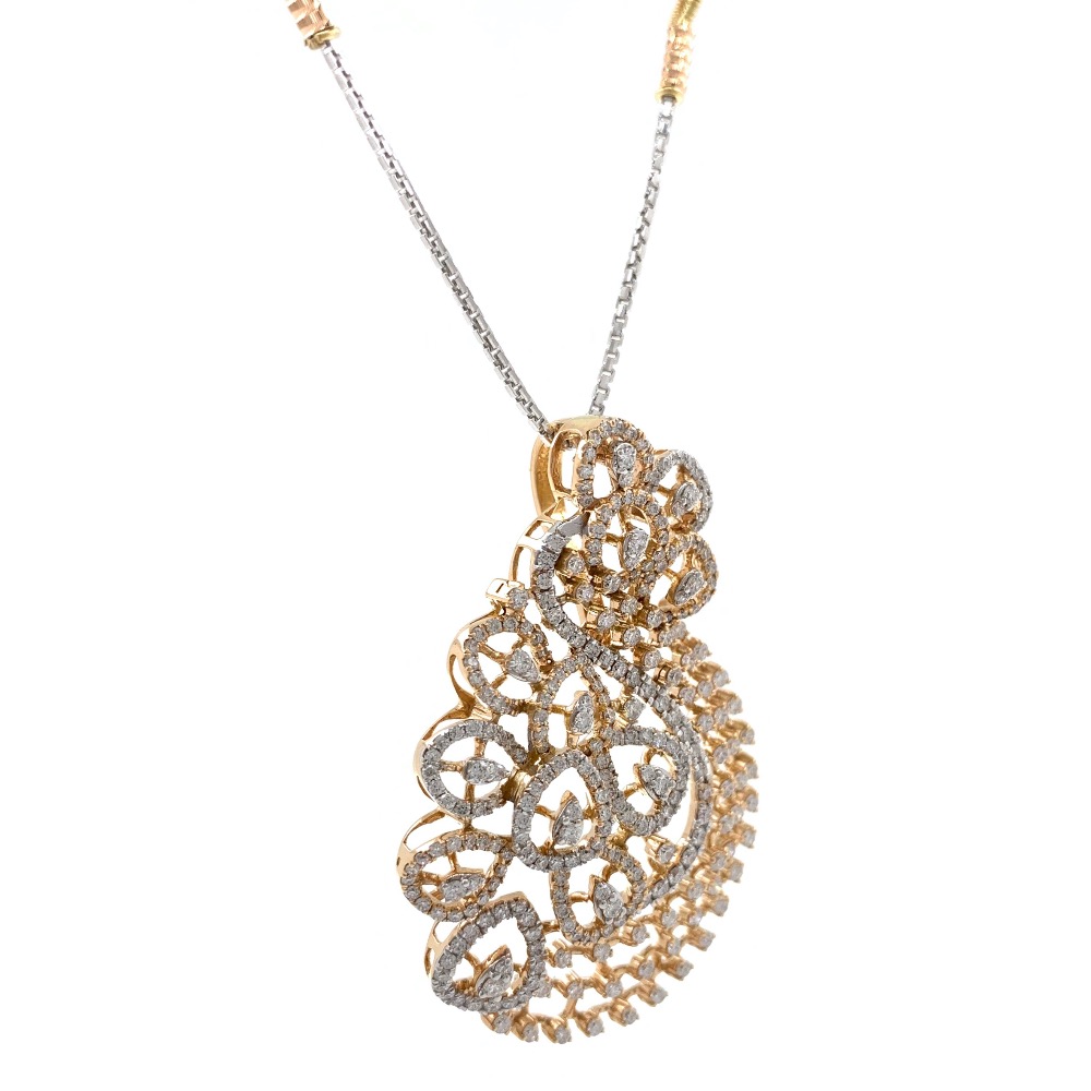Mirum diamond pendant in 18k rose gold 9shp22 - Image 3